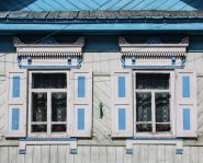 Voyage Russie, Baikal, Listvianka - Devanture d'une maison