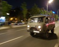 Visite Moscou by night en UAZ