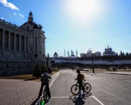 Kazan - Palais des Agriculteurs et Kremlin