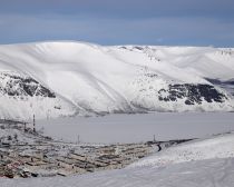 Voyage Russie, Péninsule de Kola - Le lac gelé de Kirovsk