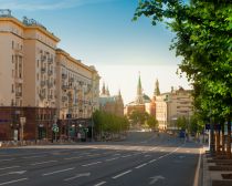 Rue Tverskaya à Moscou