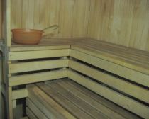 Sauna au gîte à Pitagi