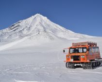 Voyage Kamtchatka Hiver - En route vers le volcan Avatchinski