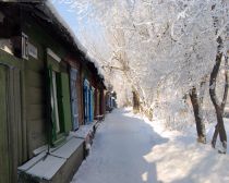 Voyage Baikal en hiver - Rues enneigées d'Irkoutsk