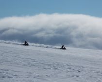 Excursion en motoneige au Kamtchatka