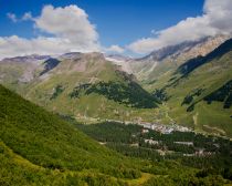 Village Terskol, au pied du Mont Elbrouz