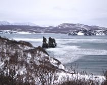 Voyage Kamatchatka - Hiver - Rochers "Trois Frères"