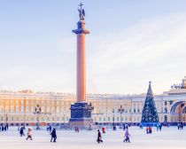 Place du Palais en hiver, Saint-Pétersbourg