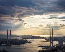 Voyage russie, transsibérien, Vladivostok - Vue aérienne de Vladivostok