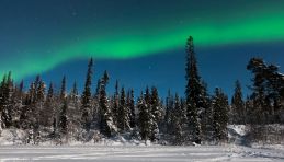 Aurores boréales en Péninsule de Kola