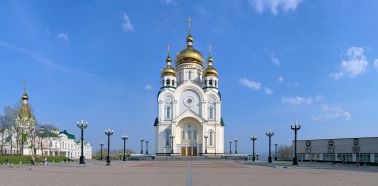 Voyage russie, transsibérien, Khabarovsk - La cathédrale de la Transfiguration