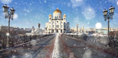 Voyage Russie, Moscou - Cathédrale du Christ Saint Sauveur