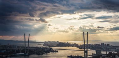 Vue aérienne de Vladivostok Voyage russie, transsibérien, Vladivostok - Vue aérienne de Vladivostok