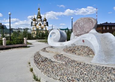 Place centrale Voyage Iakoutsk - Place centrale
