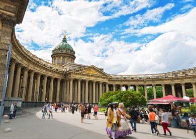 Cathédrale Notre Dame de Kazan à Saint-Pétersbourg