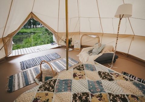 Intérieur des tentes Sentier Vert - Intérieur des tentes