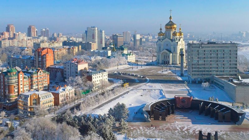 La Cathédrale de la Transfiguration, Khabarovsk Russie